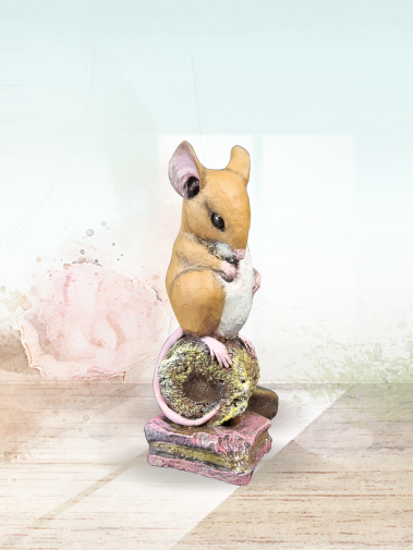 Richard Cooper Studio Cold Cast Bronze Mouse Sweet Tooth by Michael Simpson - Hand Painted 265BR