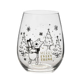 Disney Winnie The Pooh Piglett Christmas Stemless Glasses Set of 2