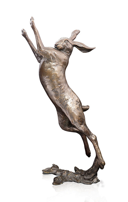 Limited Edition 30cm Boxing Hare Hot Cast Bronze Michael Simpson 940