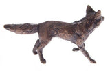 Butler & Peach Detailed Small Solid Bronze Fox Boxed - Willow and Avon