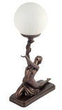 Art Deco Bronze Lighting Nora Kneeling Lamp Figure - Willow and Avon