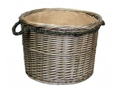 Jumbo Log Basket With Wheels