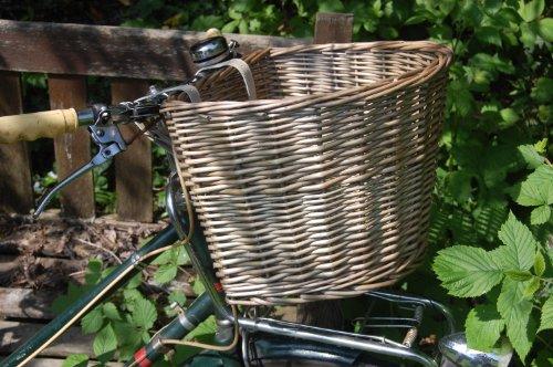 Vintage wicker 2025 bike basket