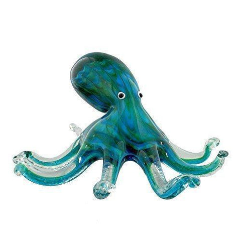 Glass Animal Paperweight/Ornament ~ Figure/Figurine - OCTOPUS (Large) Boxed