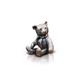 3004 Monty Teddy Bear Solid Bronze Miniature Sculpture Figure - Height 3.5 cm