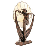 Juliana Art Nouveau Bronze Lady Dancer Figurine Tiffany Lamp