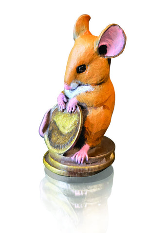 Richard Cooper Studio Cold Cast Bronze Mouse Penny for your Thoughts by Michael Simpson 269BR