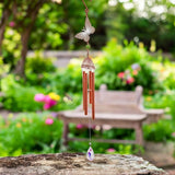 Rose Gold Wind Chimes ? Decorative Metal Hanging Chimes 58cm - Butterfly Wind Chime