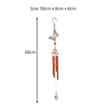 Rose Gold Wind Chimes ? Decorative Metal Hanging Chimes 58cm - Butterfly Wind Chime