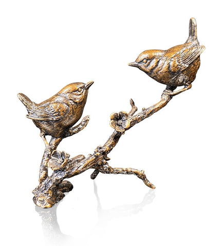 Richard Cooper Hot Cast Solid Bronze by Keith Sherwin - Wren Pair 1260