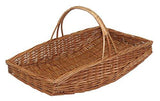 Oblong Wicker Willow Garden Trugs Baskets Brown