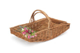 Oblong Wicker Willow Garden Trugs Baskets Brown