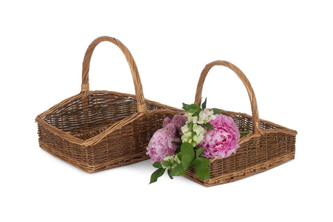 Rectangular Country Unpeeled Garden Trugs