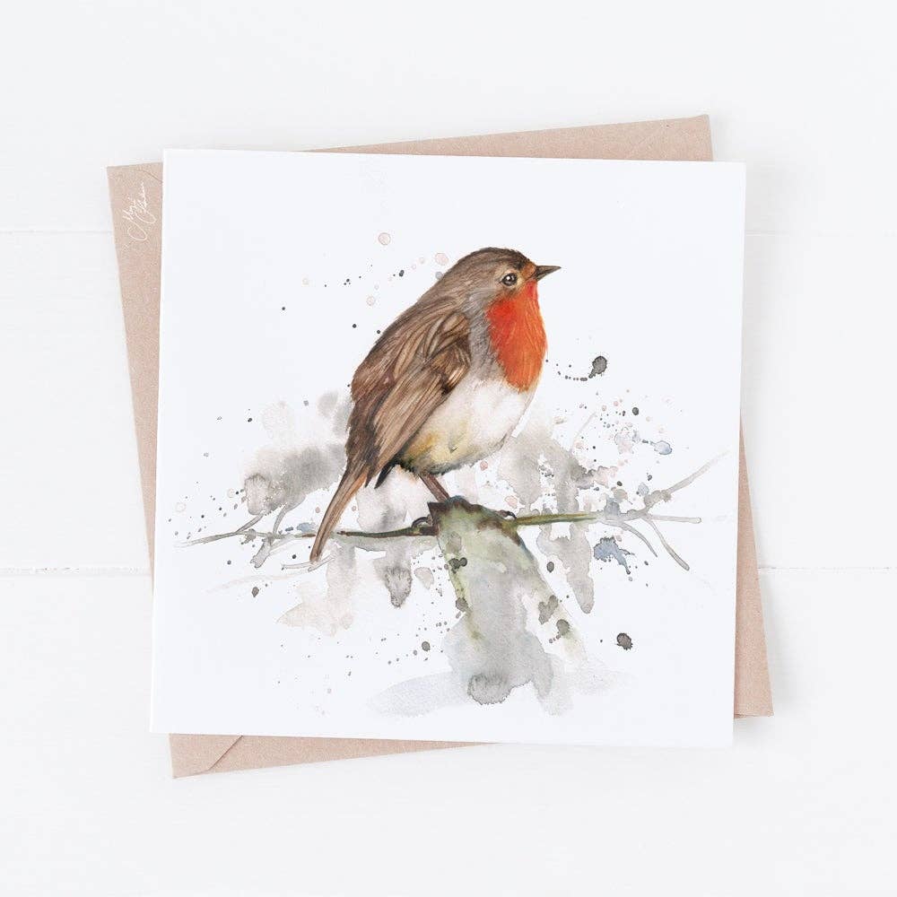 Robin British Birds, Holiday & Christmas Greeting Card