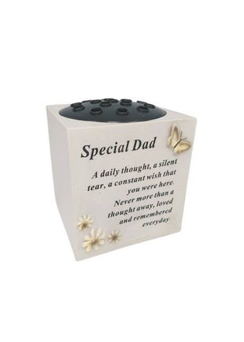 DF13974D Dad Memorial Butterfly Rose Bowl