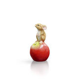 Baby Mouse on Apple - Fine Bone China Gift (118BC)