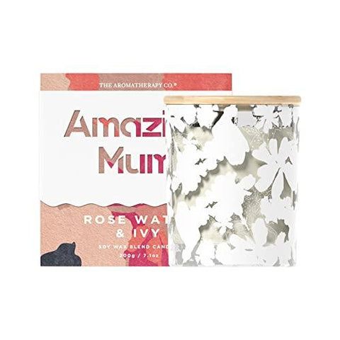 The Aromatherapy Co. Amazing Mum Rose Water & Ivy Soy Wax Blend Candle 200g
