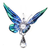 Handmade Fantasy Glass Butterfly Suncatcher