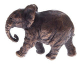 Butler & Peach Detailed Small Solid Bronze Elephant - Willow and Avon