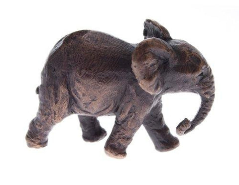 Butler & Peach Detailed Small Solid Bronze Elephant - Willow and Avon