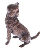 Butler & Peach Detailed Small Solid Bronze Labrador Dog - Willow and Avon