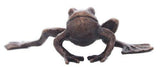 Butler & Peach Detailed Small Solid Bronze Frog - Willow and Avon