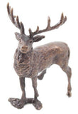 Butler & Peach Detailed Small Solid Bronze Stag - Willow and Avon