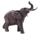 Butler & Peach Detailed Small Solid Bronze African Elephant - Willow and Avon