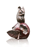 Limited Edition Mouse on Apple Hot Cast Bronze Michael Simpson 955 - Willow and Avon