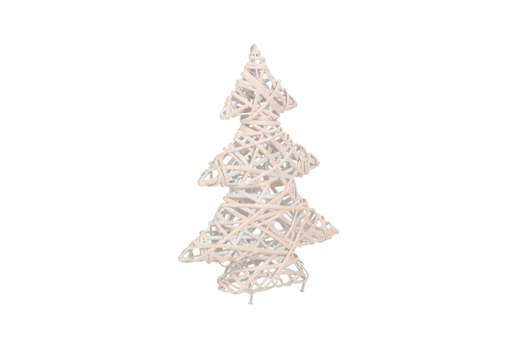 White Wash Willow Christmas Tree Decoration 37cm Tall