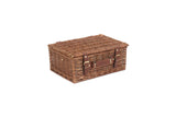 2 Person Classic Wicker Fitted Picnic Basket Hamper inc. Cutlery Blanket Plates