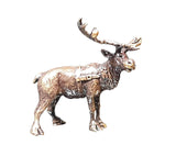Butler & Peach Detailed Small Solid Hot Cast Bronze - Christmas Reindeer 2089