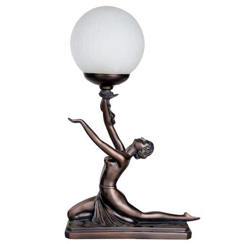 Art Deco Bronze Lighting Nora Kneeling Lamp Figure - Willow and Avon